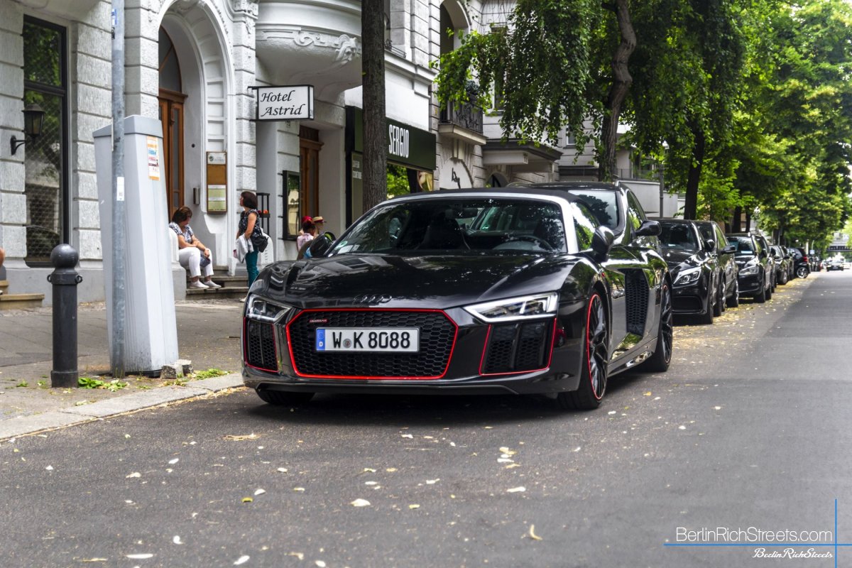 Audi R8 V10 Spyder (2016) spotted in Berlin — BerlinRichStreets